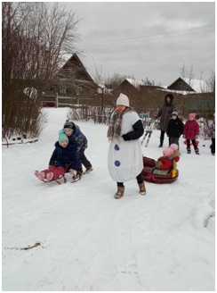 29 января в нашем детском саду проводилось развлечение «Веселая зима»